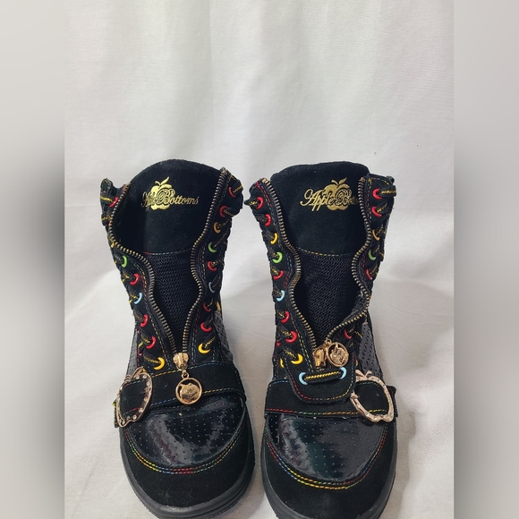 Apple Bottoms high top sneakers-Y2K- Womens size 8- Rare - Picture 6 of 10